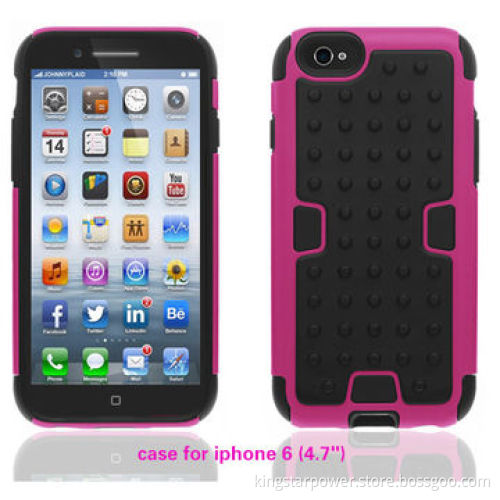 Hybrid Case for iPhone 6 and 6 Plus, Football Vein/Lines, PC+Silicone, Fashion and DurableNew